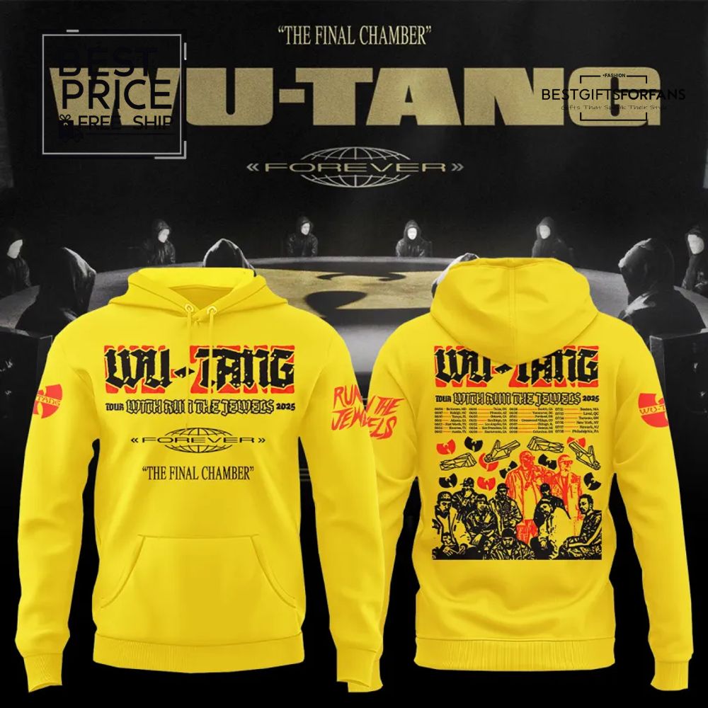 Wu-Tang Clan The Final Chamber 2025 Limited Edition Yellow Hoodie Wu-Tang Clan The Final Chamber 2025 Limited Edition Yellow Hoodie