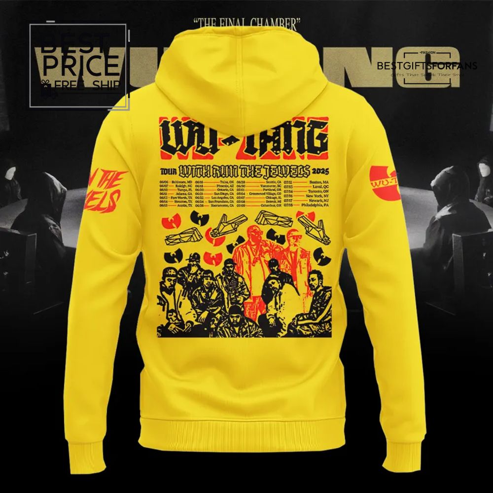 Wu-Tang Clan The Final Chamber 2025 Limited Edition Yellow Hoodie Wu-Tang Clan The Final Chamber 2025 Limited Edition Yellow Hoodie