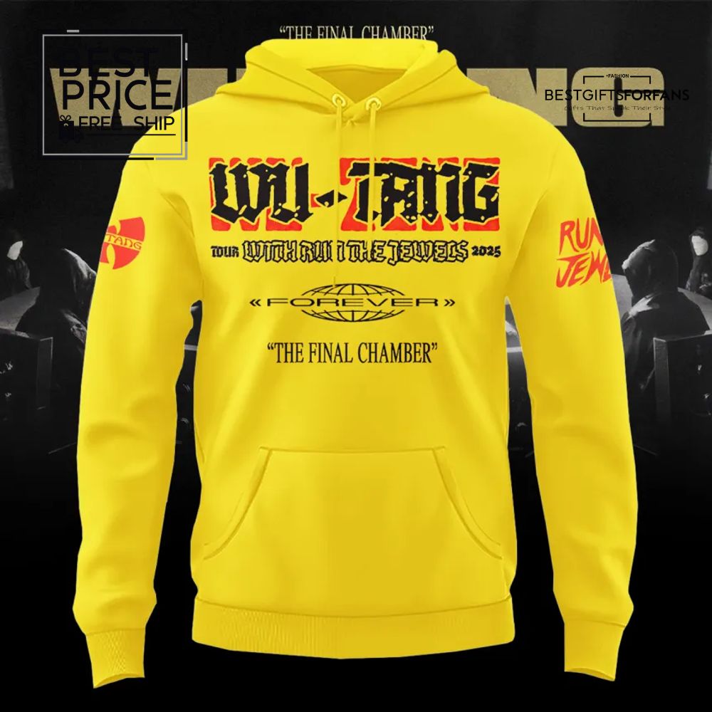 Wu-Tang Clan The Final Chamber 2025 Limited Edition Yellow Hoodie Wu-Tang Clan The Final Chamber 2025 Limited Edition Yellow Hoodie