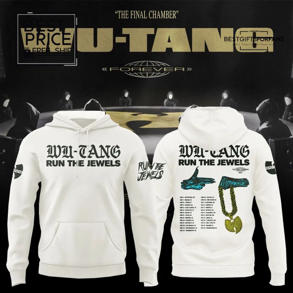 Wu-Tang Clan x Run The Jewels Special Edition White Hoodie Wu-Tang Clan x Run The Jewels Special Edition White Hoodie