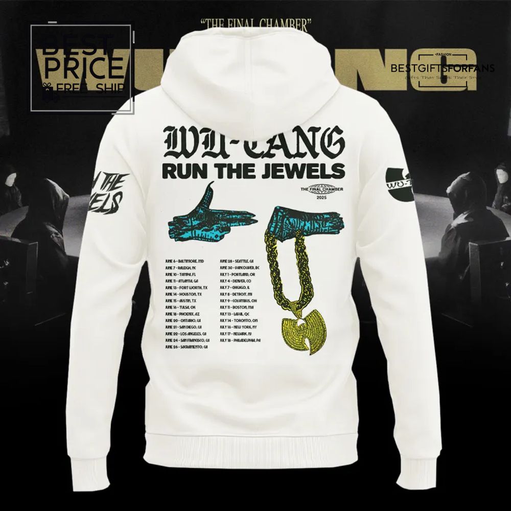Wu-Tang Clan x Run The Jewels Special Edition White Hoodie Wu-Tang Clan x Run The Jewels Special Edition White Hoodie