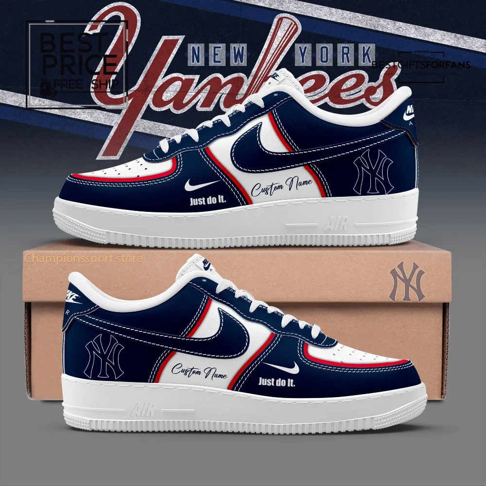 New York Yankees Nike Air Force 1 Shoes New York Yankees Nike Air Force 1 Shoes