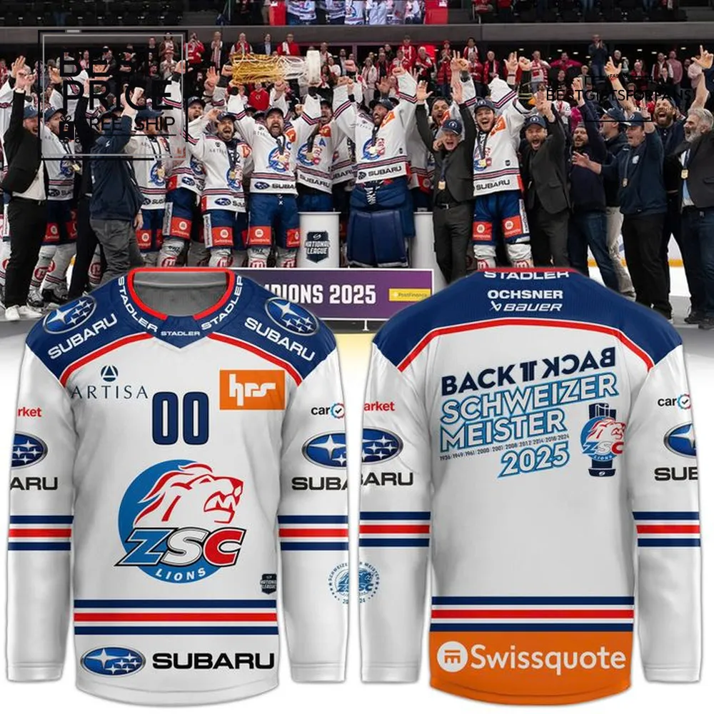 ZSC Lions Schweizermeister 2025 Limited Edition Hockey Jersey ZSC Lions Schweizermeister 2025 Limited Edition Hockey Jersey