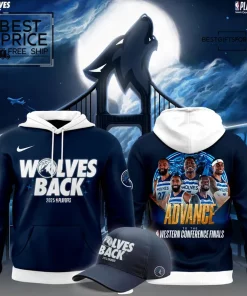  2025 Playoffs Wolves Back Special Edition Hoodie