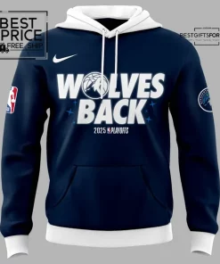  2025 Playoffs Wolves Back Special Edition Hoodie