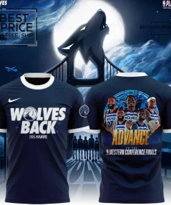  2025 Playoffs Wolves Back Limited Edition T-Shirt