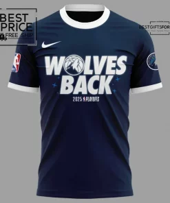  2025 Playoffs Wolves Back Limited Edition T-Shirt