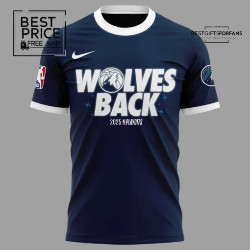  2025 Playoffs Wolves Back Limited Edition T-Shirt
