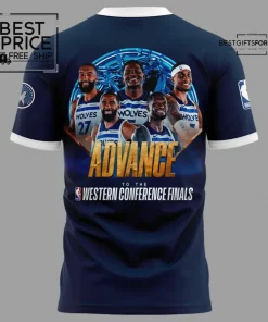 2025 Playoffs Wolves Back limited Edition T shirt 3
