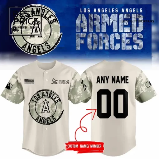 Los Angeles Angels “Armed Forces” Limited Edition Baseball Jersey