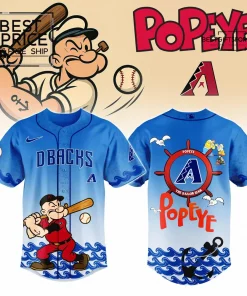Arizona Diamondbacks x Popeye Limited Edition Baseball Jersey