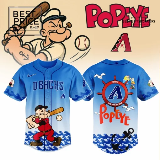 Arizona Diamondbacks x Popeye Limited Edition Baseball Jersey