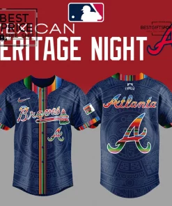 Atlanta Braves Mexican Heritage Night Limited Edition Baseball Jersey