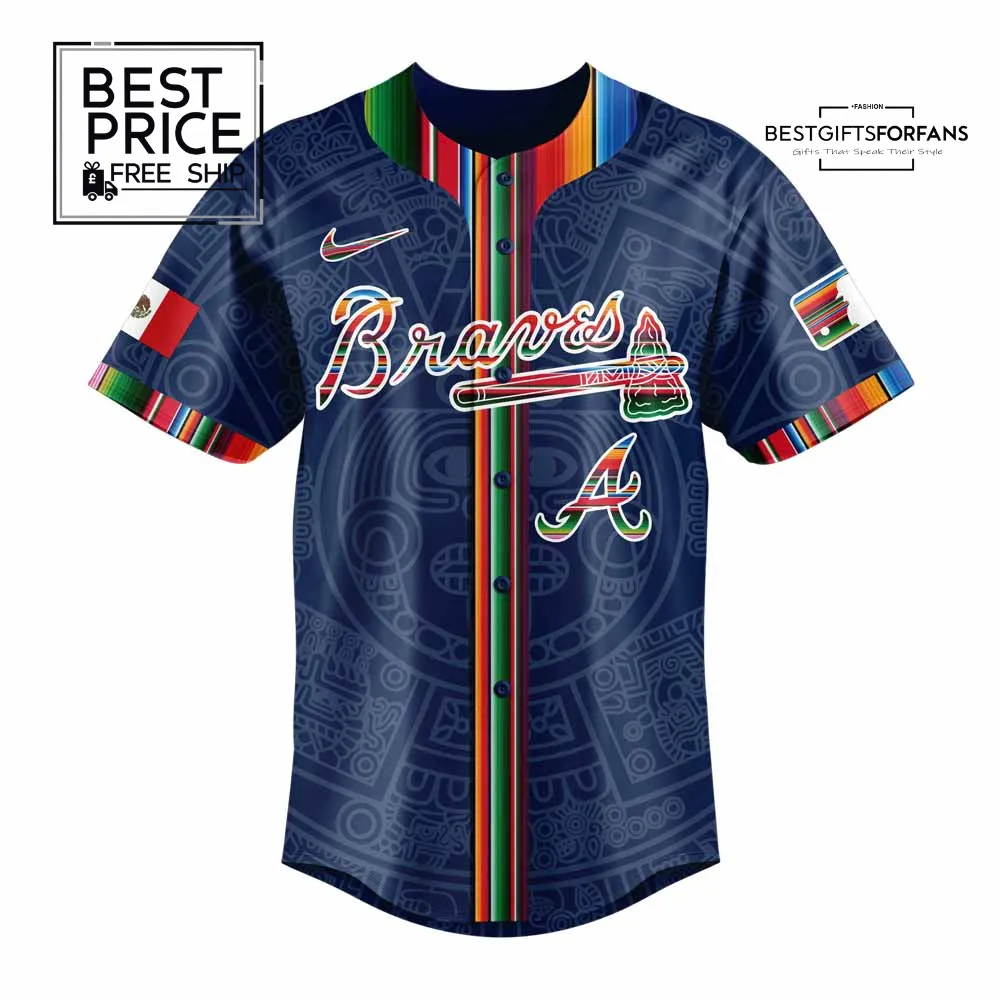 Atlanta Braves Mexican Heritage Night Limited Edition Baseball Jersey Atlanta Braves Mexican Heritage Night Limited Edition Baseball Jersey