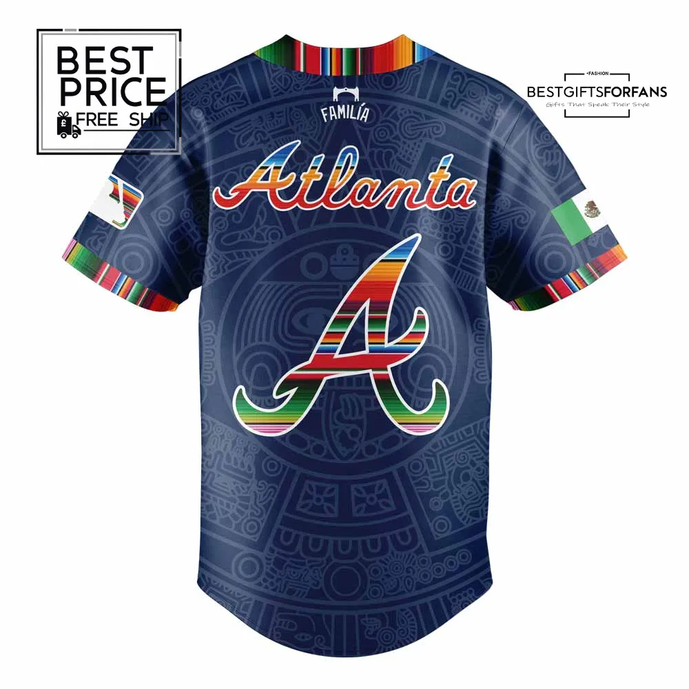 Atlanta Braves Mexican Heritage Night Limited Edition Baseball Jersey Atlanta Braves Mexican Heritage Night Limited Edition Baseball Jersey
