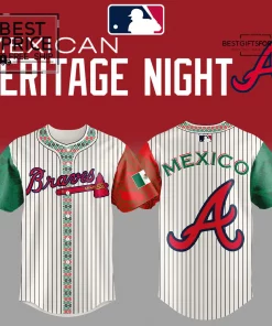 Atlanta Braves Mexican Heritage Night Limited Edition Baseball Jersey