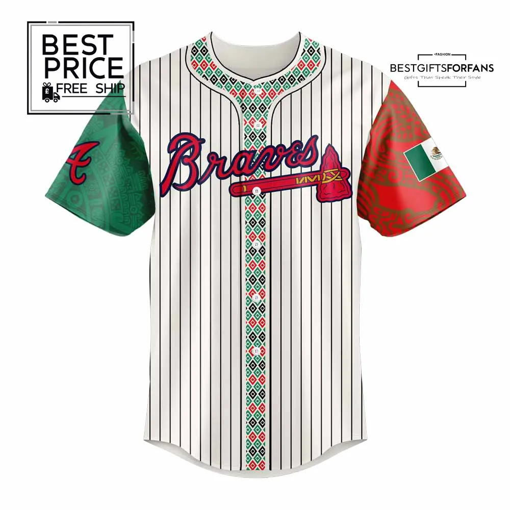 Atlanta Braves Mexican Heritage Night Limited Edition Baseball Jersey Atlanta Braves Mexican Heritage Night Limited Edition Baseball Jersey