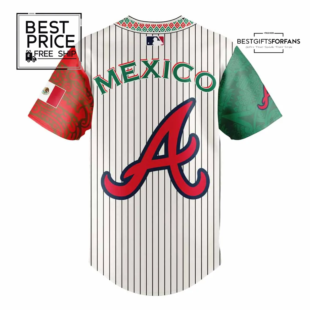 Atlanta Braves Mexican Heritage Night Limited Edition Baseball Jersey Atlanta Braves Mexican Heritage Night Limited Edition Baseball Jersey