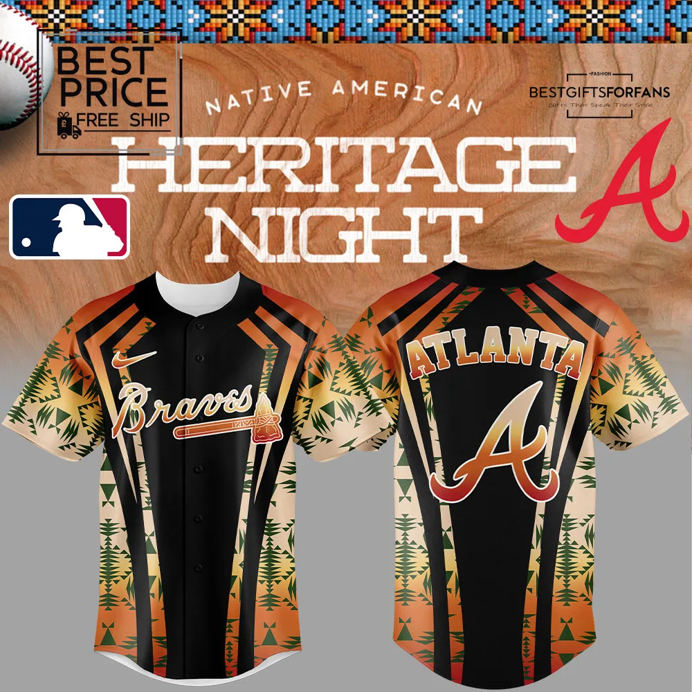 Atlanta Braves Native American Heritage Limited Edition Baseball Jersey Atlanta Braves Native American Heritage Limited Edition Baseball Jersey