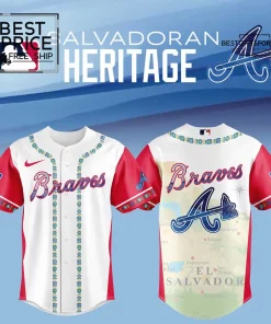 Atlanta Braves Salvadoran Heritage 2025 Limited Edition Baseball Jersey