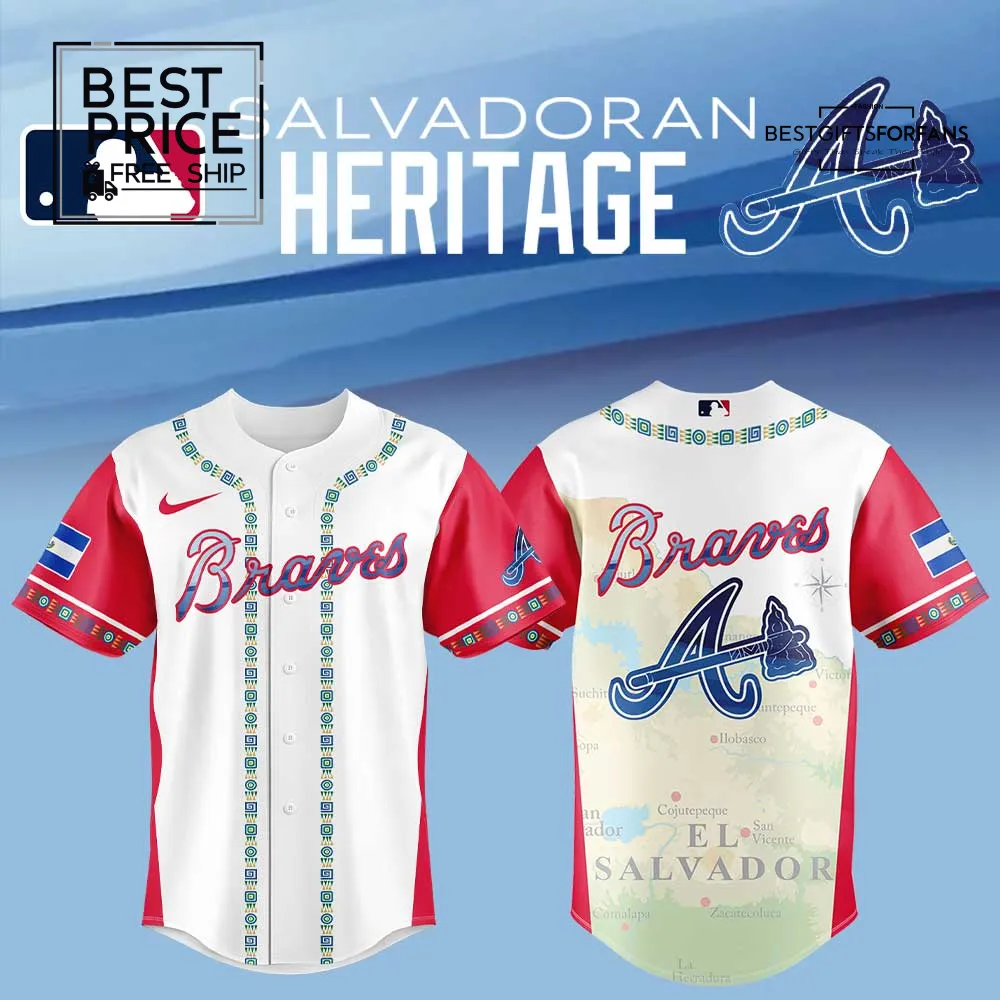 Atlanta Braves Salvadoran Heritage 2025 Limited Edition Baseball Jersey Atlanta Braves Salvadoran Heritage 2025 Limited Edition Baseball Jersey