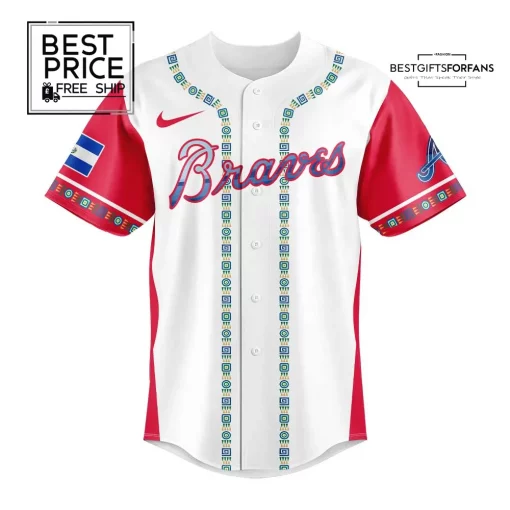 Atlanta Braves Salvadoran Heritage 2025 Limited Edition Baseball Jersey