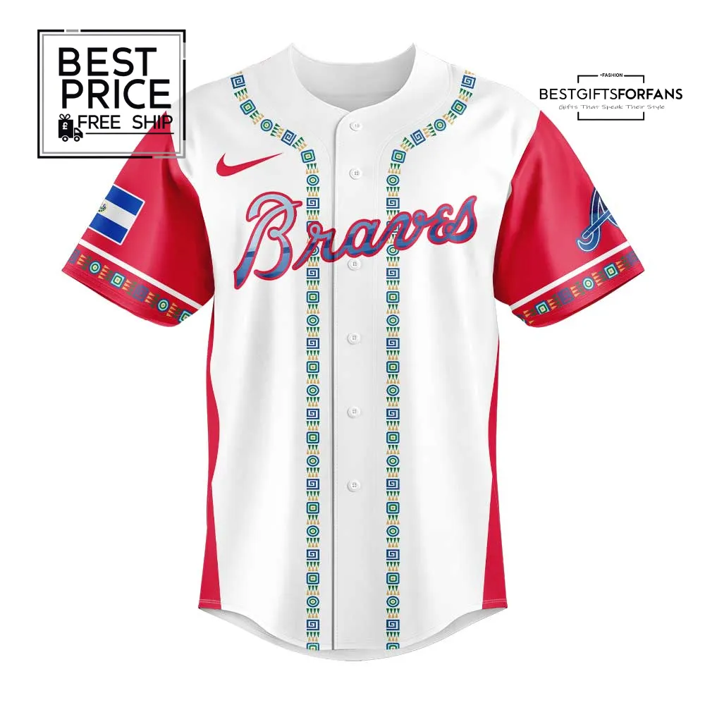 Atlanta Braves Salvadoran Heritage 2025 Limited Edition Baseball Jersey Atlanta Braves Salvadoran Heritage 2025 Limited Edition Baseball Jersey