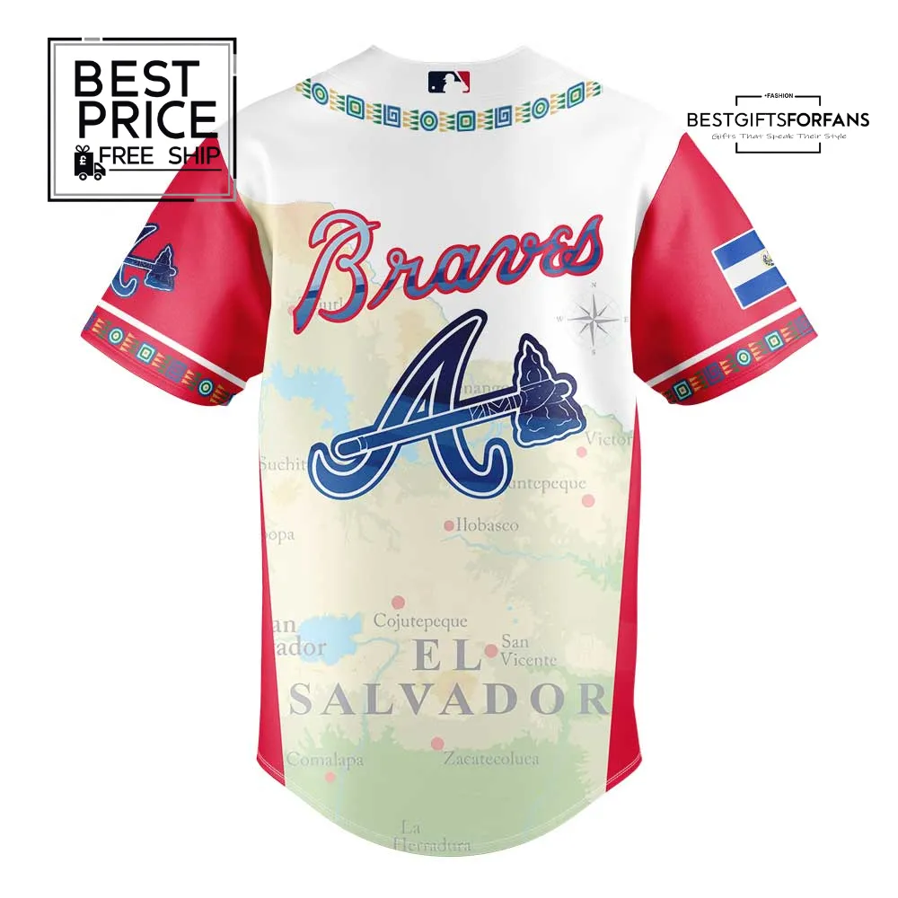 Atlanta Braves Salvadoran Heritage 2025 Limited Edition Baseball Jersey Atlanta Braves Salvadoran Heritage 2025 Limited Edition Baseball Jersey