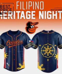 Baltimore Orioles “Filipino Heritage Night” Limited Edition Baseball Jersey