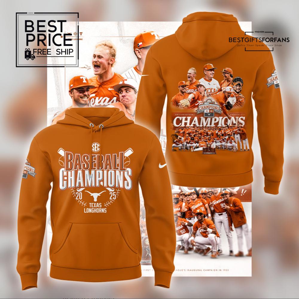 Texas Longhorns Baseball Champions 2025 Special Edition Hoodie Texas Longhorns Baseball Champions 2025 Special Edition Hoodie