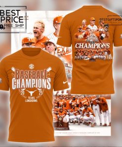 Texas Longhorns Baseball Champions 2025 Limited Edition T-Shirt