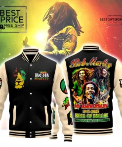 Bob Marley 80th Anniversary Special Edition Baseball Jacket