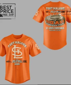 St. Louis Cardinals x Post Malone Special Edition Baseball Jersey