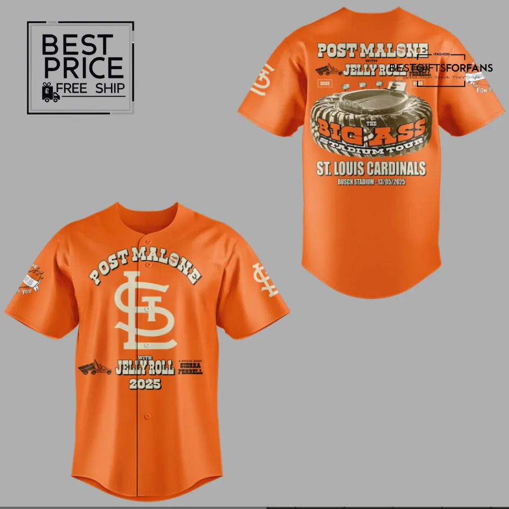 St. Louis Cardinals x Post Malone Special Edition Baseball Jersey St. Louis Cardinals x Post Malone Special Edition Baseball Jersey