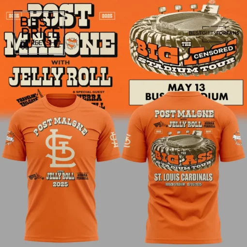 Cardinals x Post Malone with Jelly Roll Limited Edition T-Shirt