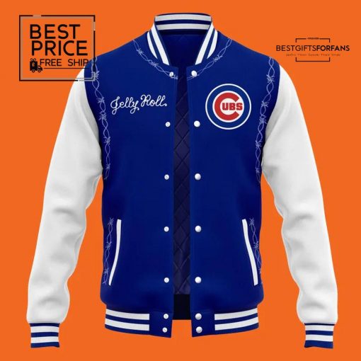  Chicago Cubs x 2025 “Jelly Roll” Wrigley Field Concert Special Edition Baseball Jacket