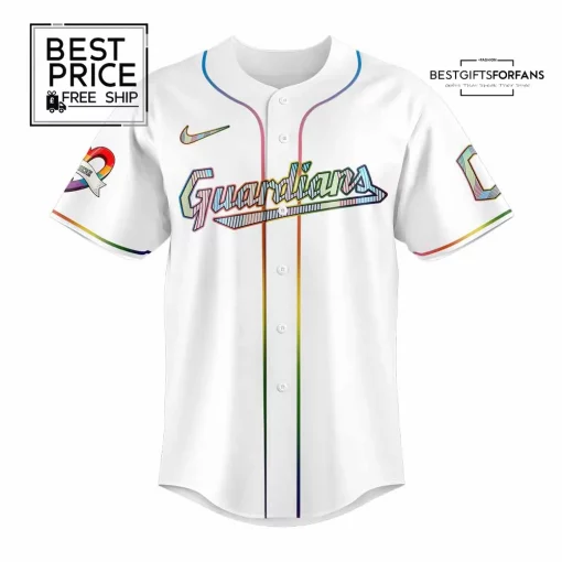  Cleveland Guardians LGBTQ Pride Night 2025 Special Edition Baseball Jersey