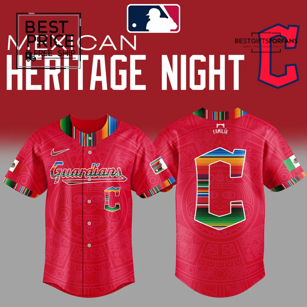 Cleveland Guardians Mexican Heritage Night Limited Edition Baseball Jersey Cleveland Guardians Mexican Heritage Night Limited Edition Baseball Jersey