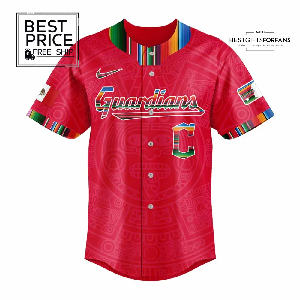 Cleveland Guardians Mexican Heritage Night Limited Edition Baseball Jersey Cleveland Guardians Mexican Heritage Night Limited Edition Baseball Jersey