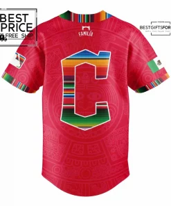 Cleveland Guardians Mexican Heritage Night Red Limited edition baseball Jersey 3