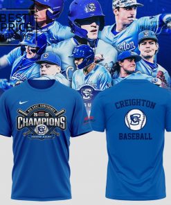 Creighton Bluejays baseball 2025 BIG EAST Conference Champions Limited Edition T-Shirt