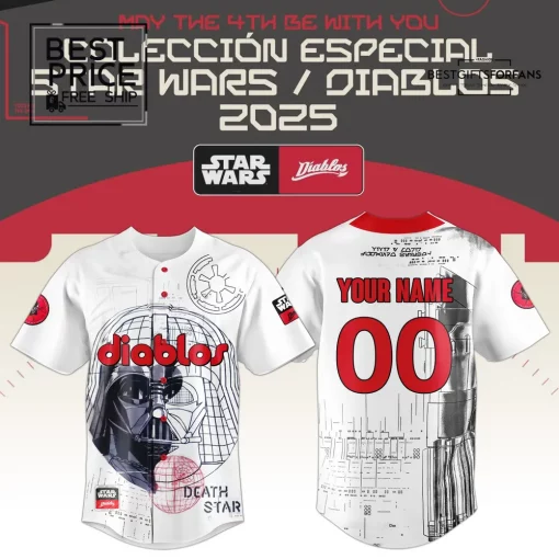 Diablos Rojos del México x Star Wars Special Edition Baseball Jersey