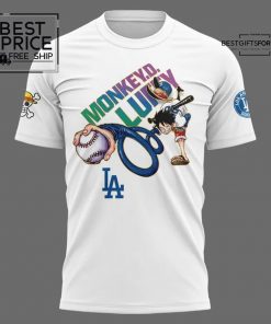 Dodgers x 2025 ONE PIECE Night T shirt 3