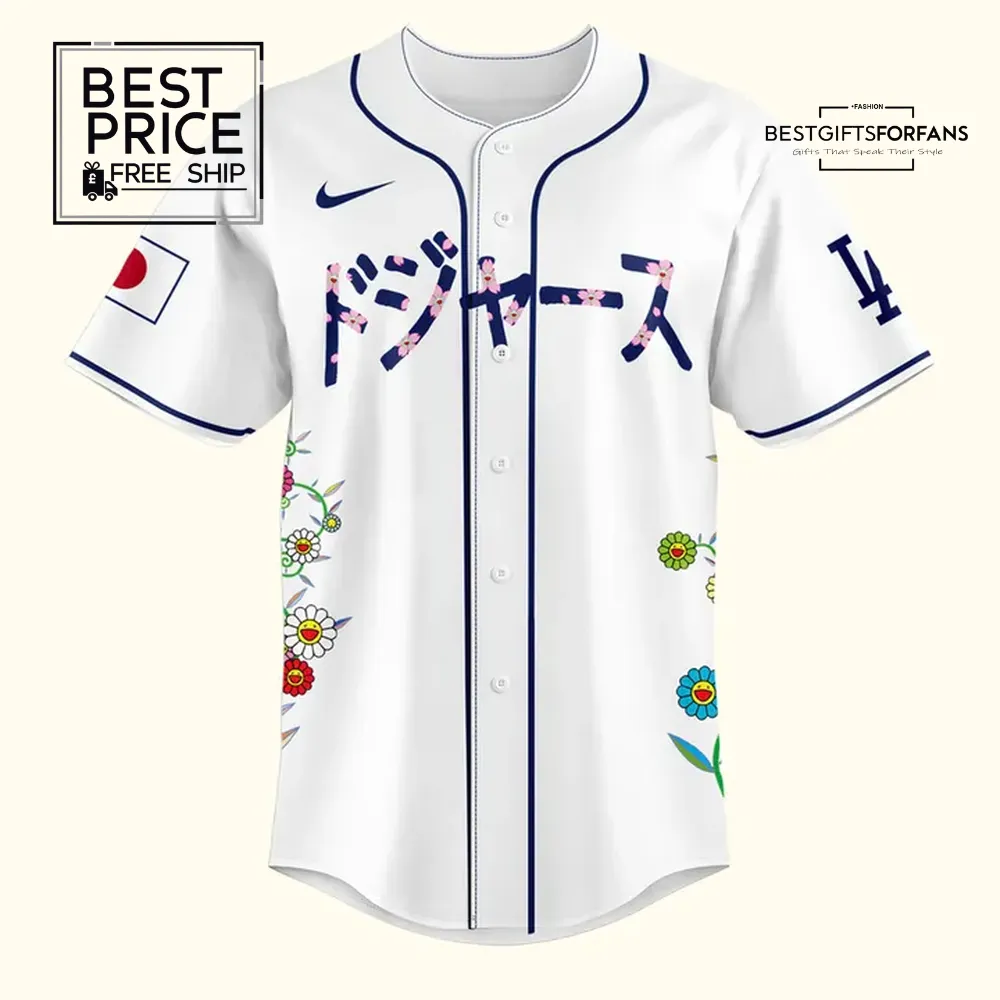 Dodgers x Takashi Murakami Limited Edition Baseball Jersey Dodgers x Takashi Murakami Limited Edition Baseball Jersey