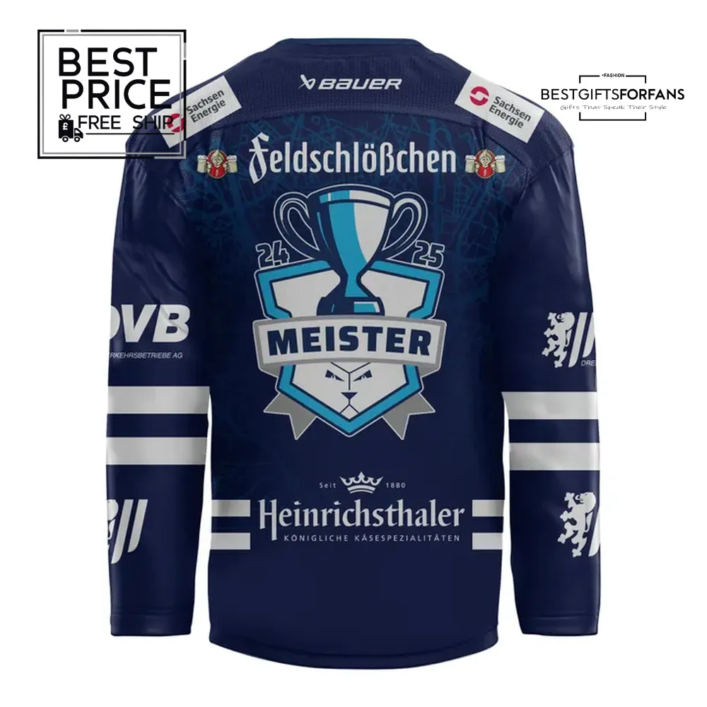 Dresdner Eislöwen DEL2 championship Limited Edition Hockey Jersey Dresdner Eislöwen DEL2 championship Limited Edition Hockey Jersey