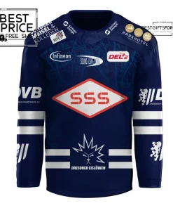 Dresdner Eislöwen DEL2 Meistertitel Limited Edition Hockey Jersey 3