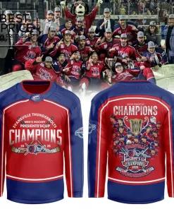 The Evansville Thunderbolts’ victory Limited Edition Hockey Jersey