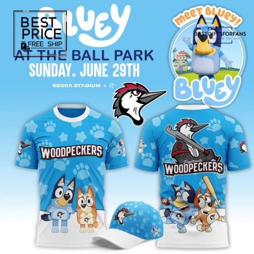 Fayetteville Woodpeckers x Bluey Day Limited Edition T-Shirt