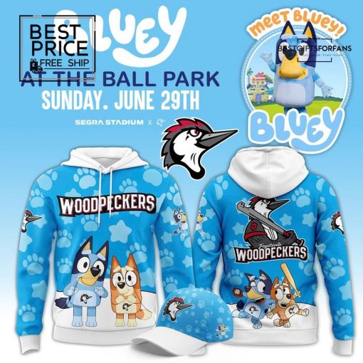 Fayetteville Woodpeckers x Bluey Day Special Edition Hoodie