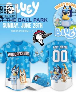 Fayetteville Woodpeckers x Bluey Limited Edition Baseball Jersey